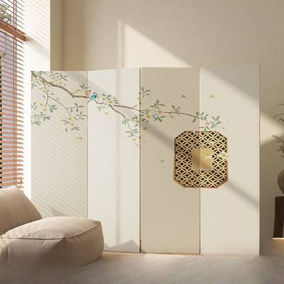 折叠屏风新中式折叠屏风隔断客厅房屋分隔移动屏风折屏简现代新款