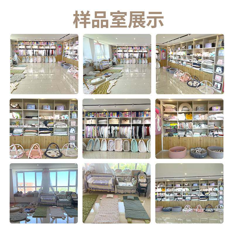 跨境婴儿床围现货卡通棉布小房子床围宝宝床围母婴用品床围软包a