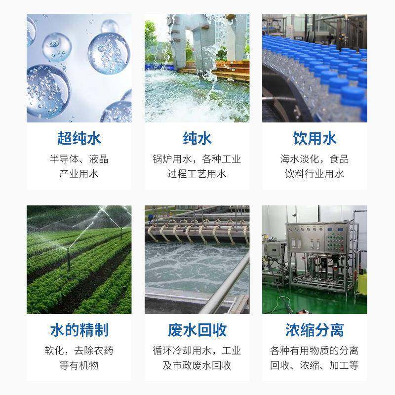 反渗0透膜PRC-O1高脱盐工业净水反渗透中过滤膜性HUF抗污染膜