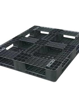 田字网货格塑胶栈板塑胶LPO卡防潮板黑色田字出塑料托盘地台板板