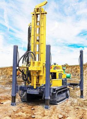 井钻机井设备钻井机水打气井机深54542水井履带大型打钻机动水井钻机