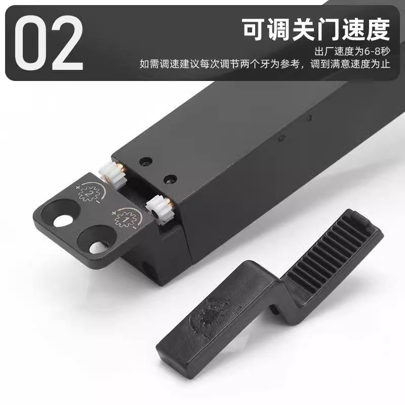 小免挖槽中轴转门旋型配件铝框木门自动有框中轴关门式地弹簧隐藏