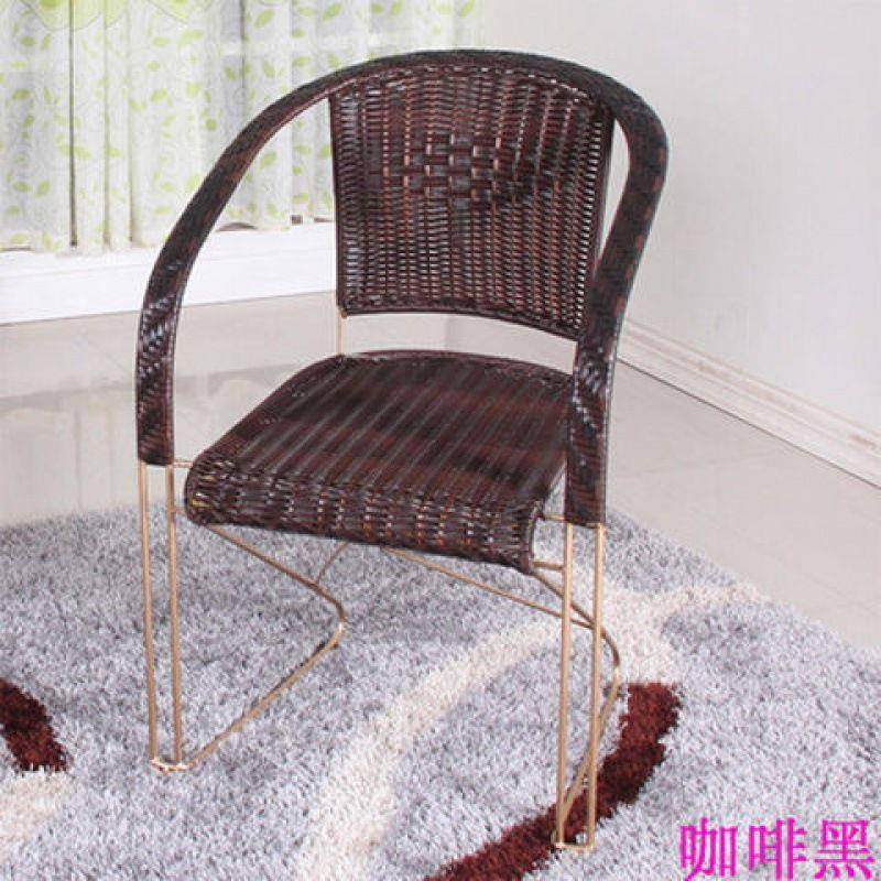 藤椅阳台桌椅电合脑办公休茶户外桌椅家具几组藤编铁闲艺MTR椅子
