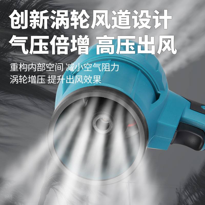 跨境新款暴力风扇吹风机便携式暴风机吹雪吹风吹落叶无极电动工具