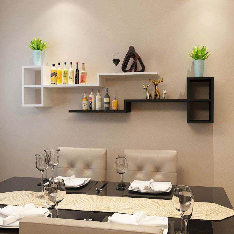 客格厅墙面装饰书架墙上置物床架卧室家用壁挂式头简易WBH收纳创