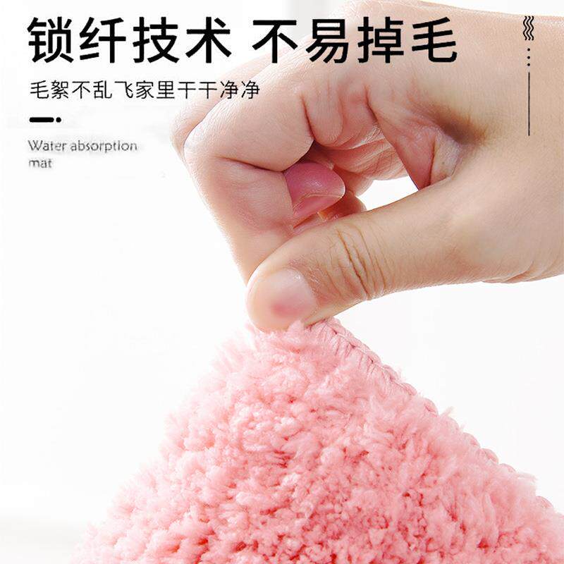 跨境新垫款植绒吸地垫卧装饰浴室门20220606口水垫进门垫室子入户