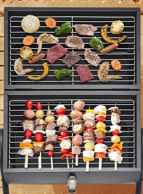 烧烤炉烟炉囱木炭烧烤ycl-01架户外式便携烤炉碳庭院无烟烤肉炉小