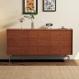 式实木九斗柜古室客厅卧主卧床尾储物九格柜子YZ-G114-法式房间六