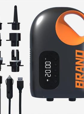 高户外皮划艇冲锋舟SU智P桨板大功342率充能打气泵新款12V压电动