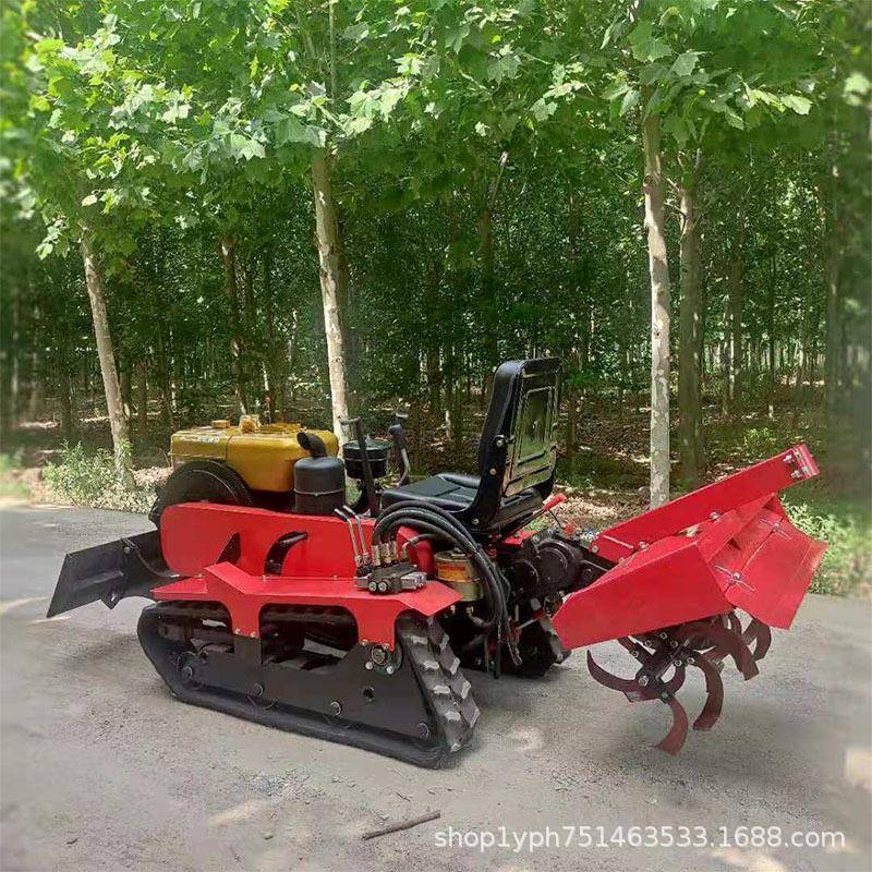 TUE微型农用座微驾旋耕机大力棚蔬菜小型柴油旋地机35式马乘坐式