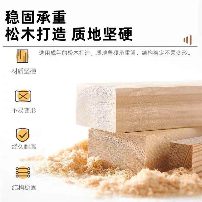 型实木榻榻米架子双床排骨架木板床日式地台无床床头经济见详情民