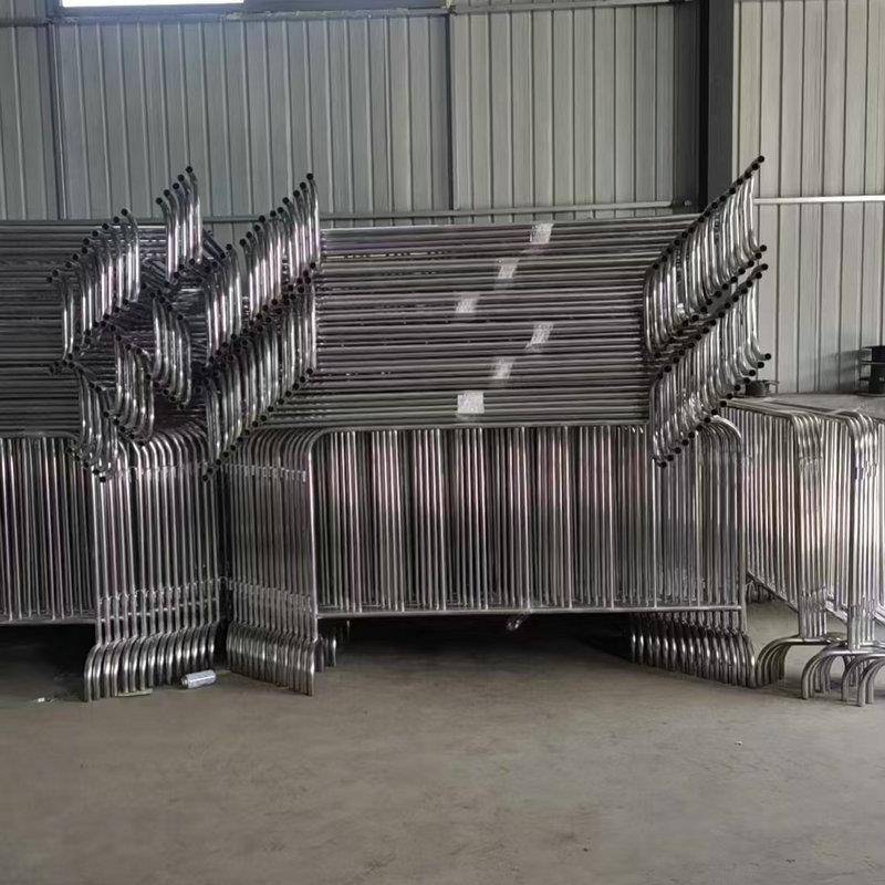 活货538可现不锈钢铁马护栏可移动安全护栏地铁商场动移动不锈钢