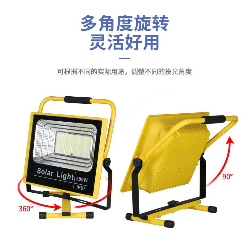 户外led手提灯车载夜市露营应急工地摆摊照明移动充电投光灯强光