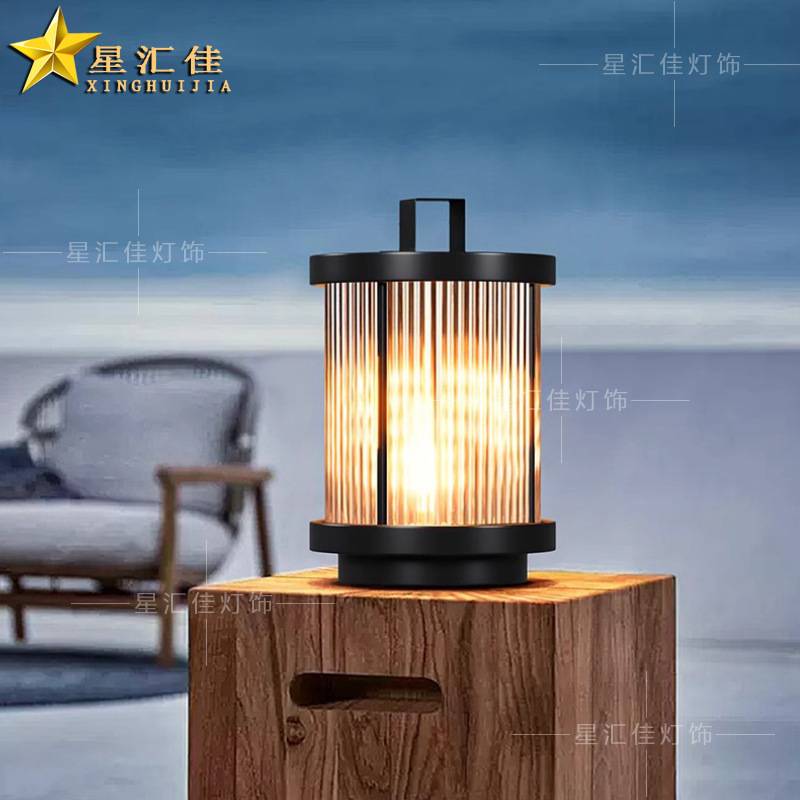 太阳能手提灯户外防水花园别墅草地院子接电款室外庭院景观草坪灯