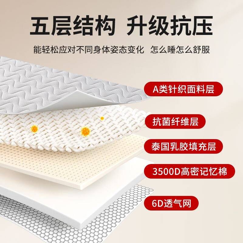 加厚乳胶床垫家用软垫学生宿舍榻榻米海绵垫铺底单人床折叠记忆棉