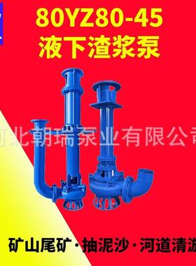 80YZ80-45-22泥浆泵立式抽沙泵液下渣浆泵工地泥沙池污泥泵耐酸碱
