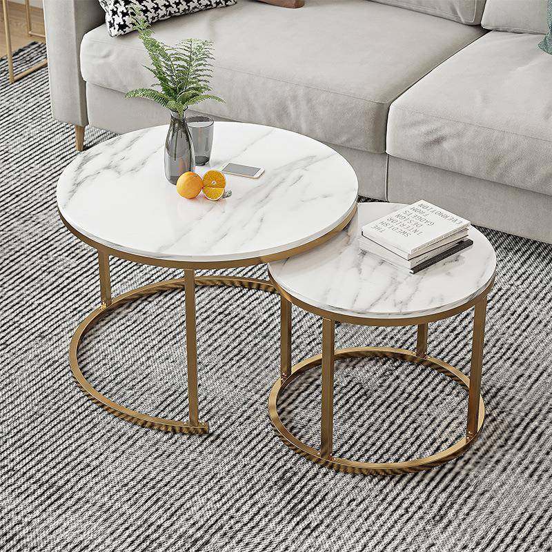 茶几轻奢现代客厅家用小户型尺寸简约圆形仿大理石茶桌2025网红款,美容美体仪器,其它面部美容工具配件,淘宝优惠券,粉丝福利购,淘宝优惠卷