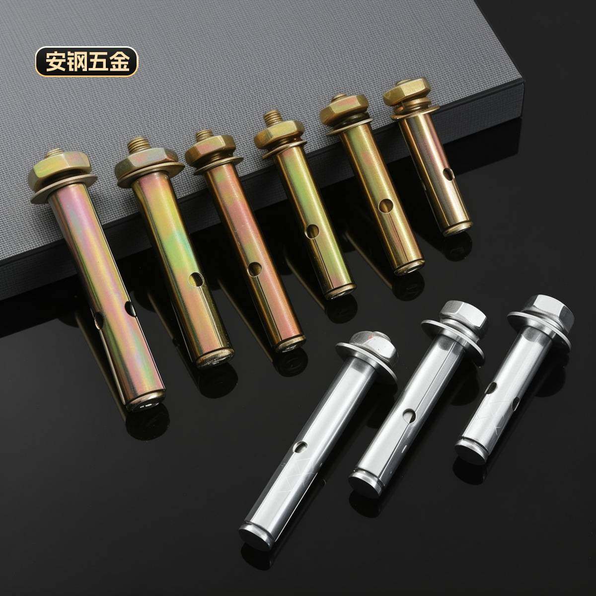 厂家 国标热镀锌膨胀螺丝加长拉爆螺丝镀彩锌铁膨胀螺栓M6-M20