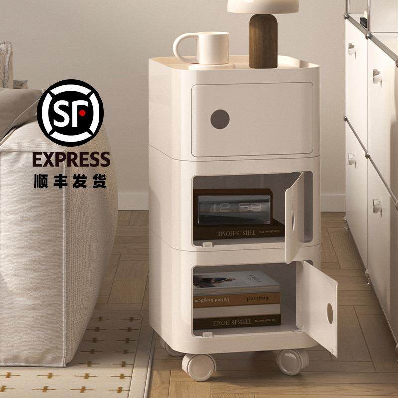 奶油风床头柜方形创意柜子儿童小型窄边床头柜塑料置物架简约现代,玩具/童车/益智/积木/模型,其它,淘宝优惠券,粉丝福利购,淘宝优惠卷