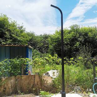 庭院灯杆改装路灯式套筒挑臂支架1米自弯臂60管1.5米加厚配件