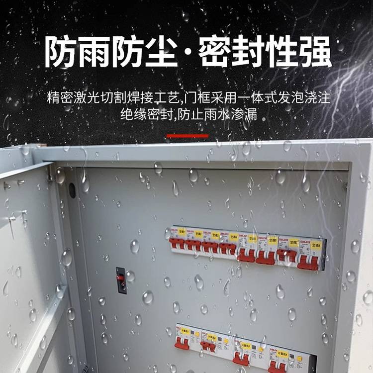 双层门总控照明配电箱成套 C45位100A 3排空开漏电保护支持非标