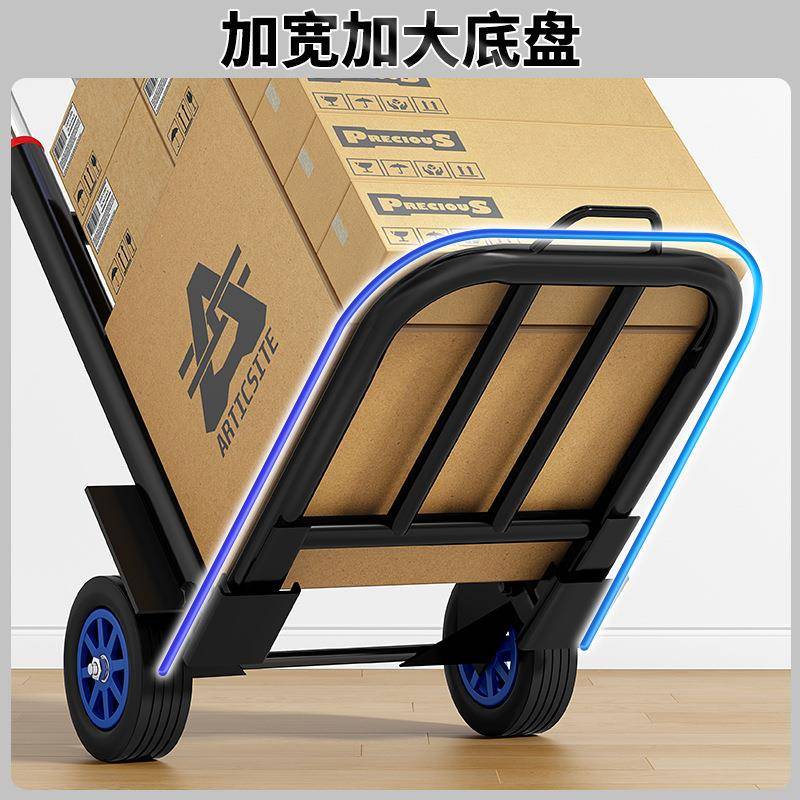 12.14-zq立手拉搬车折叠运拖车家用购物拉拉货买菜手推车便携行李