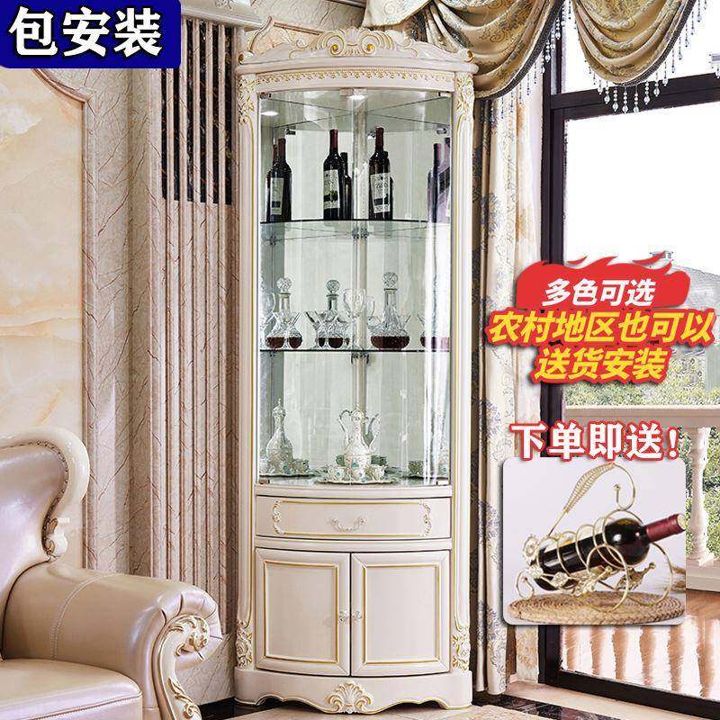 欧式复古实木三角酒柜转角墙角柜客厅弧形三角形客厅角落美式角柜,美容美体仪器,其它面部美容工具配件,淘宝优惠券,粉丝福利购,淘宝优惠卷