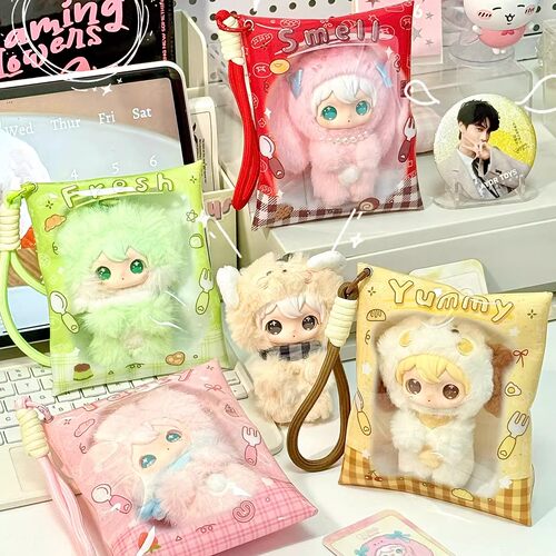 ins可爱10cm棉花娃娃展示娃包