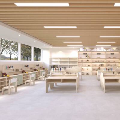 幼儿园木工坊儿童作品展示柜置物收纳架画架美术室桌椅科学观察桌