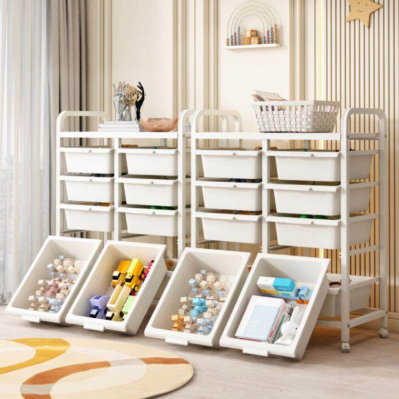 儿童玩具收纳架宝宝玩具收纳大容量儿童房落地可移动收纳整理柜,收纳整理,收纳箱,淘宝优惠券,粉丝福利购,淘宝优惠卷