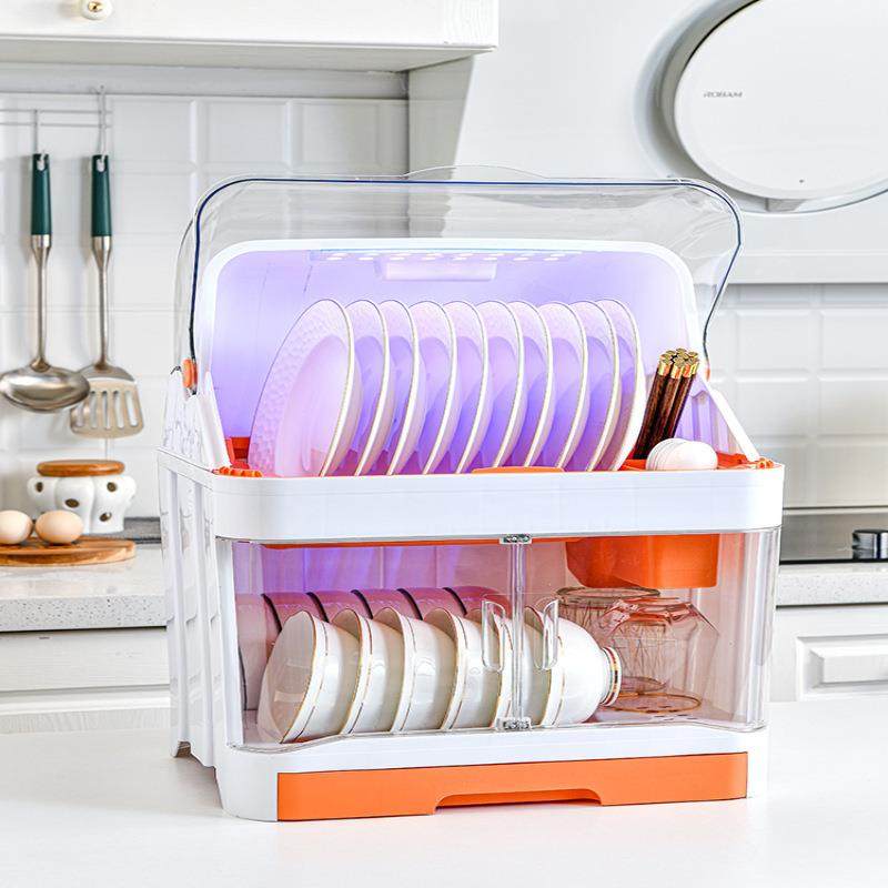 带盖碗架厨房置物架放碗餐具家用分层沥水架碗筷收纳盒装碟盘碗柜,厨房/烹饪用具,抹布架/厨房清洁收纳架,淘宝优惠券,粉丝福利购,淘宝优惠卷