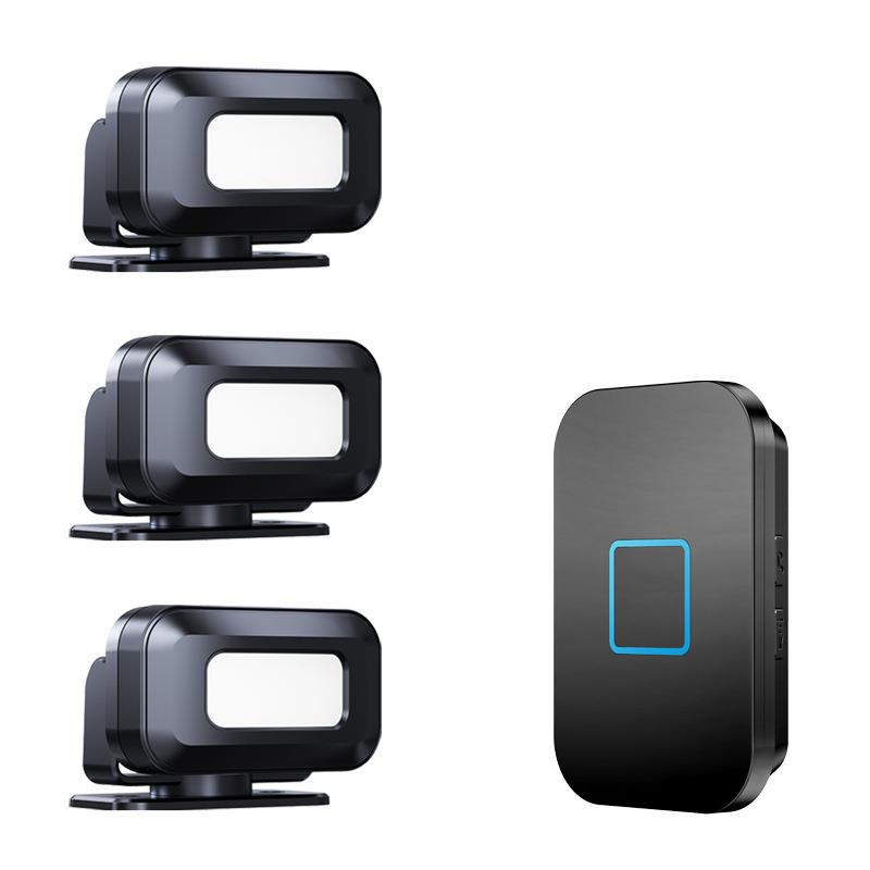 店铺门口欢迎光临感应器店铺进门叮咚语音迎宾商用分体感应门铃