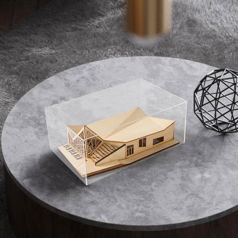 现简约亚克力罩建筑摆件房样版房MC-TY-44售楼处房展厅隔代断木子