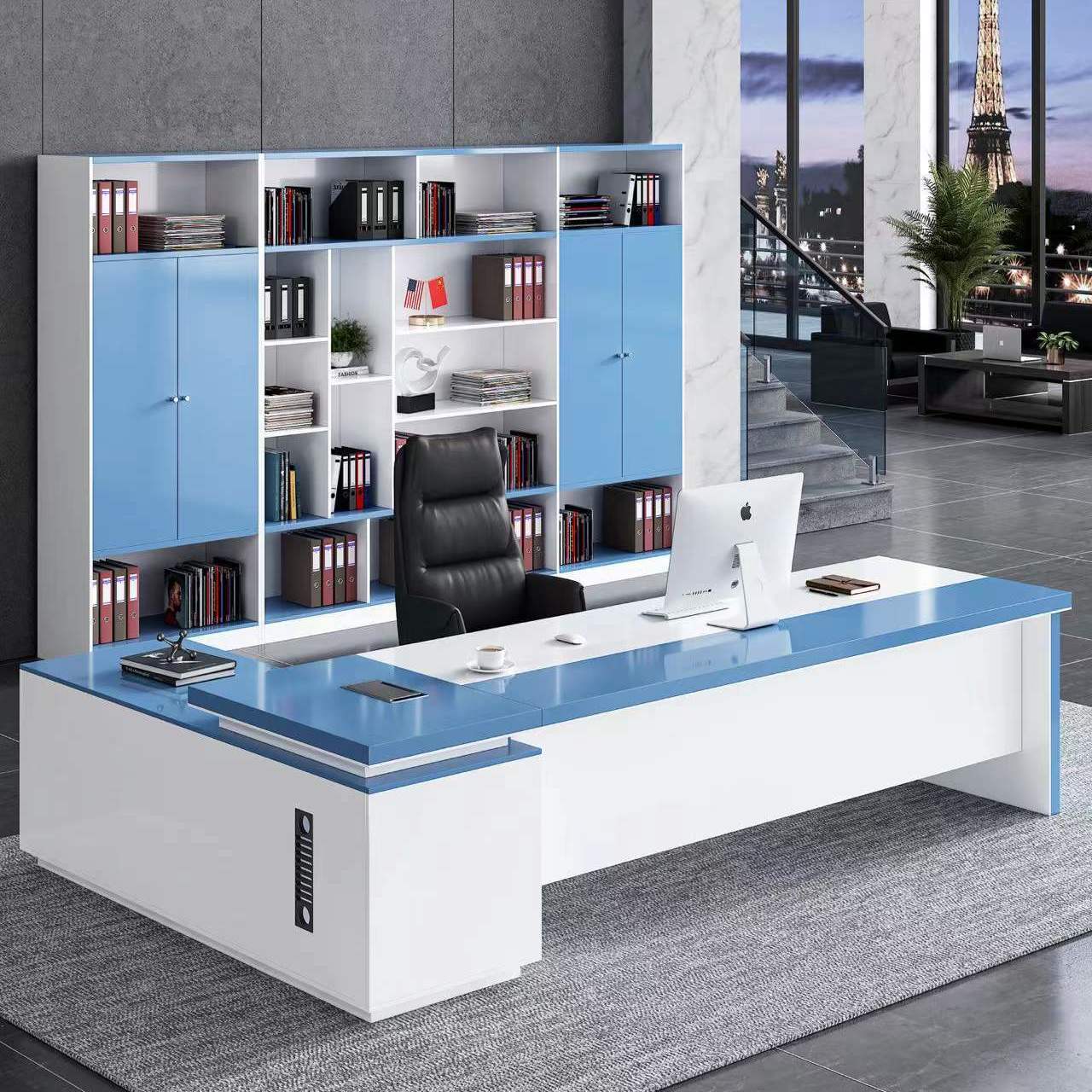 总裁桌老板办公桌椅组合经理桌简约大气现代办公室家用家具电脑桌