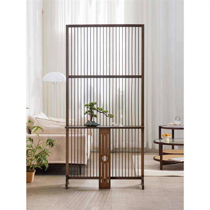 竹庭屏风客厅装饰入户家用移动实木隔断现代简约新中式屏风隔断竹