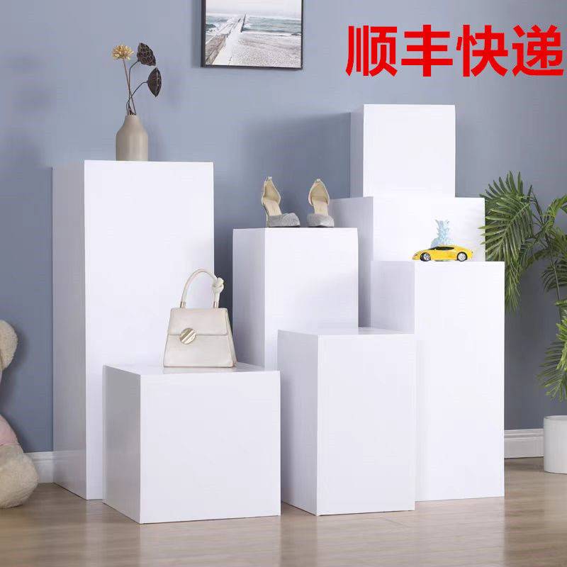 展台展示台摆件地推橱窗长方体促销木制烤漆产品模特底座高低展台