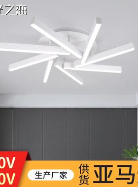 亚马逊现代简约吸顶灯卧室客厅LED线条吸顶灯餐厅书房螺旋灯跨境