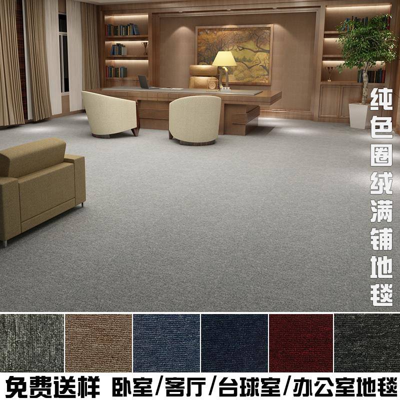办公室地毯大面积商用满铺整卷台球舞蹈卧室客厅家用全铺水泥地面