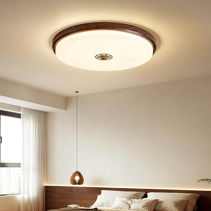 宋氏美学中古风房间主卧灯具新款创意设计温馨浪漫卧室方形吸顶灯