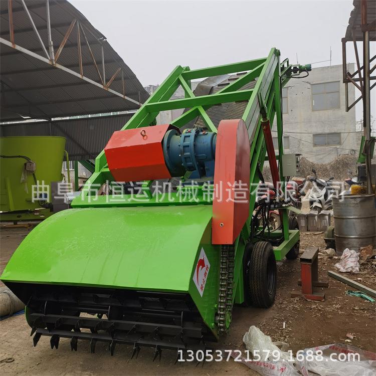 牛羊养殖场刮草上料机自走式青贮取料机自动取草车