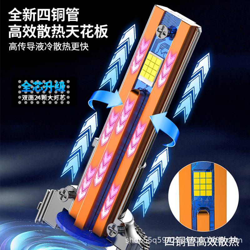 鲸特超亮led汽车大灯泡H7改装h4强光H1灯泡H11远近一体9005前车灯