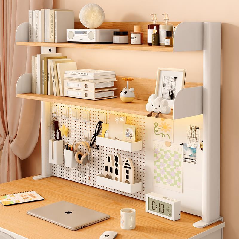 桌书置物办公书架桌多众彪7491层架书架铁艺架子学生面电脑桌上收