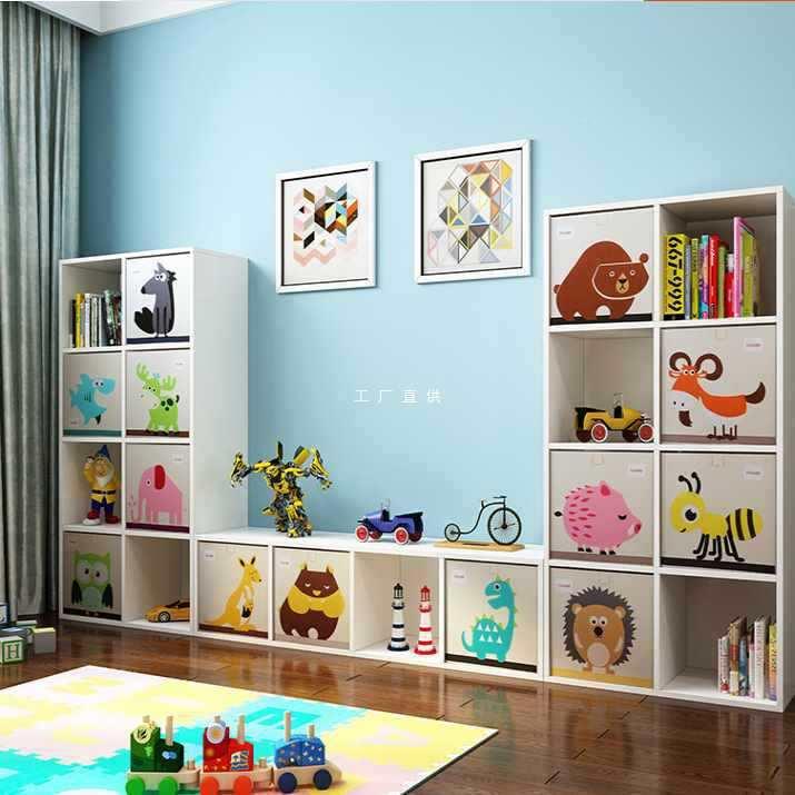 宝宝实收木子柜置物架多层整架幼儿园玩具HCL格柜儿童理纳书架