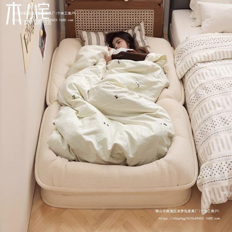 人类狗窝懒人沙发可躺可睡单人位折叠两用阳台卧室榻榻米靠背椅子