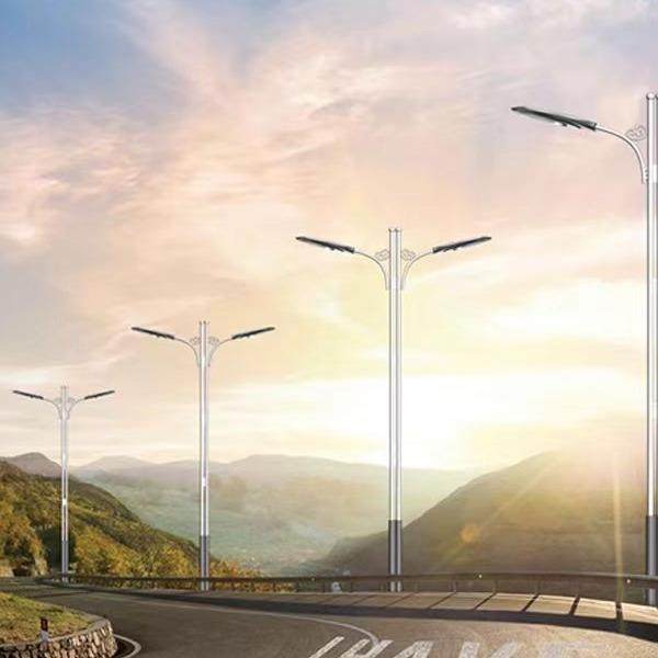 市电路灯道路超亮防水led路灯户外灯220v6米路灯杆全套直杆路灯头