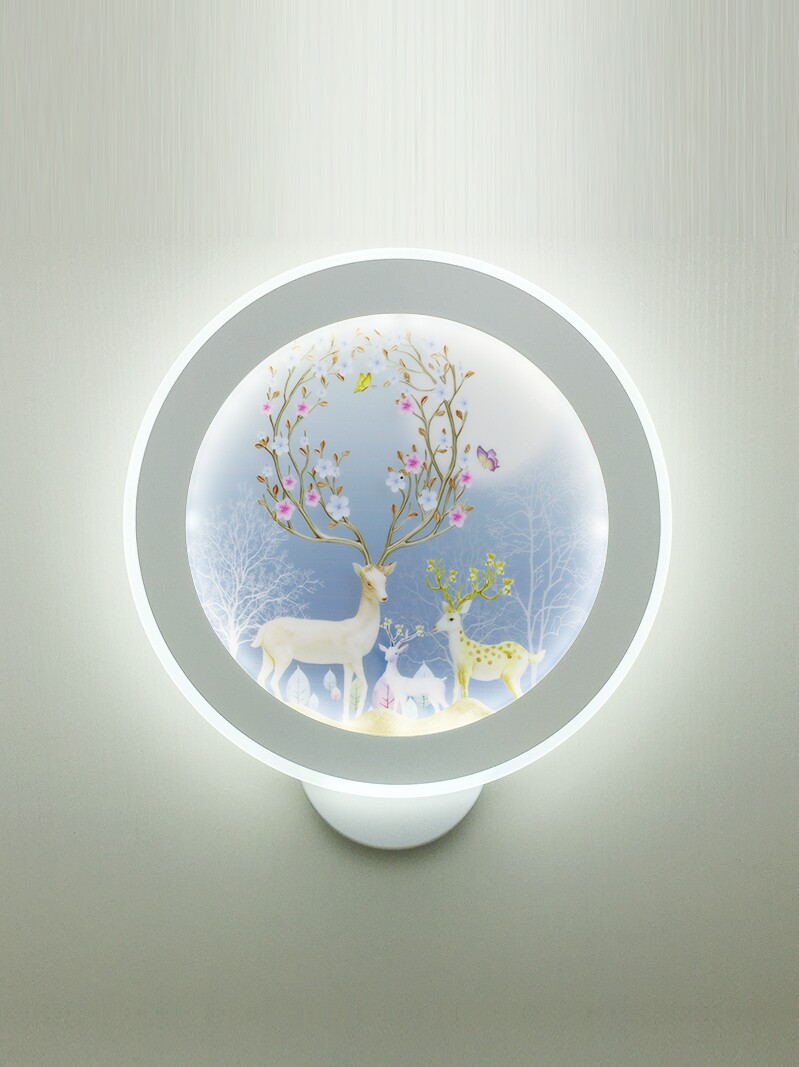 ?led床头壁灯卧室温馨防尘简约现代客厅宾馆酒店创意画接线墙壁