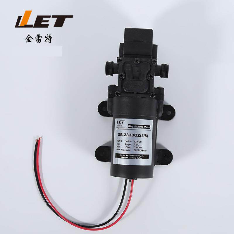 电动隔膜泵GB-2338GZ(3/8)带压力开关12V18V水泵高压洗车泵