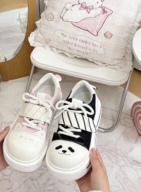 （现货）圆滚滚lo鞋宅系帆布鞋可爱日系软妹Lolita鞋动物派对