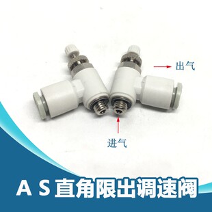 04A限流阀节流阀AS1201F 06SA SMC型气动接头调速阀AS1201F