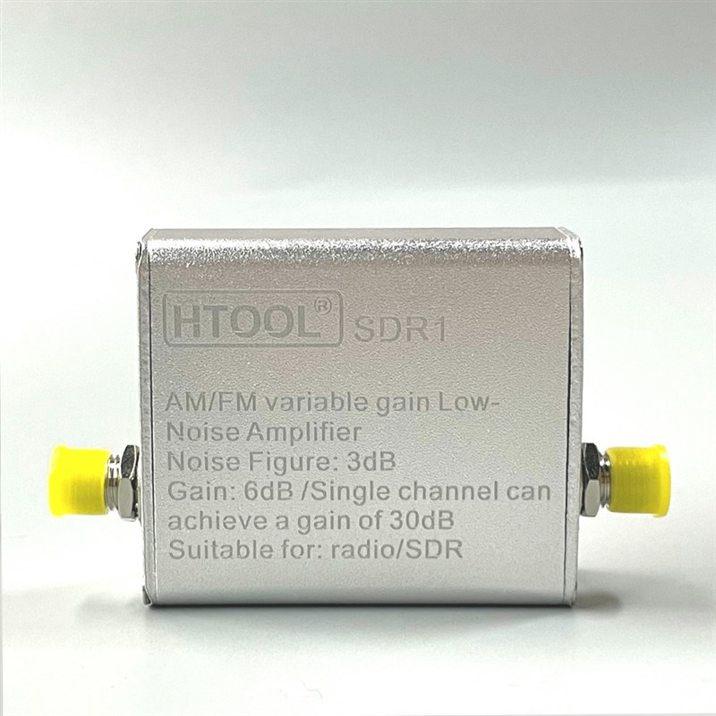 SDR1 fm信号放大器 可变增益30dB 65-162.5MHz SDR LNA射频FM天线